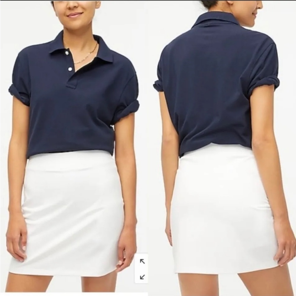 J Crew white sport skirt with shirts M